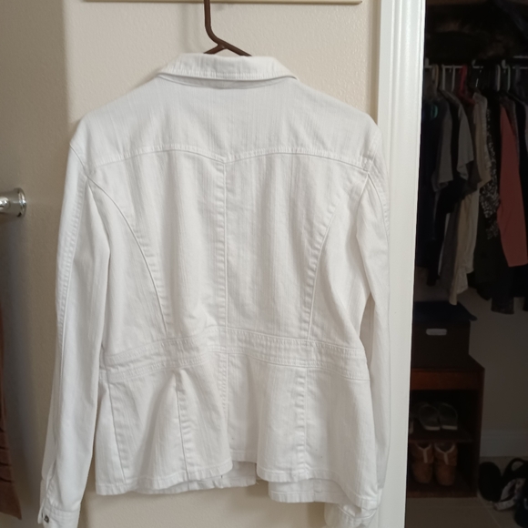 White Denim Jacket XL - Picture 3 of 3